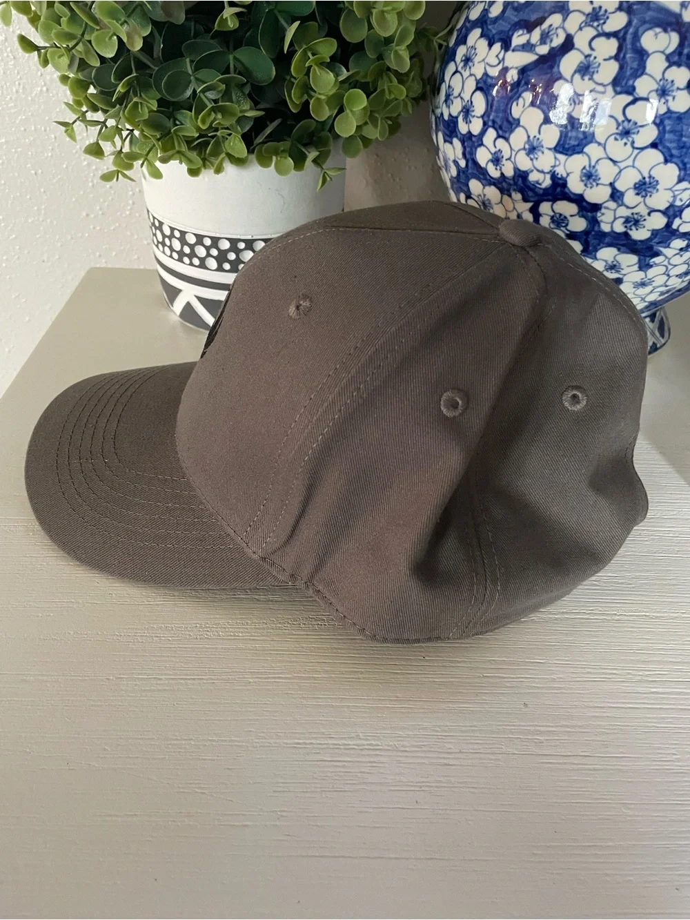 Like New Ruger Adjustable Gray Logo Hat with Velcro strap